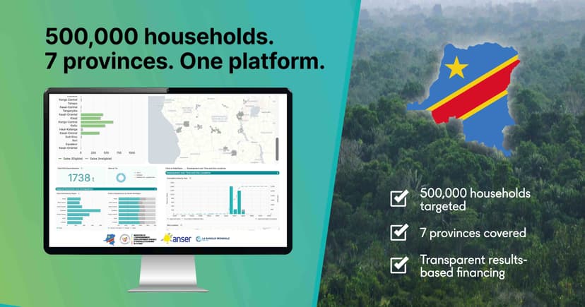 dMRV for Clean Cooking for 500k households in the DRC