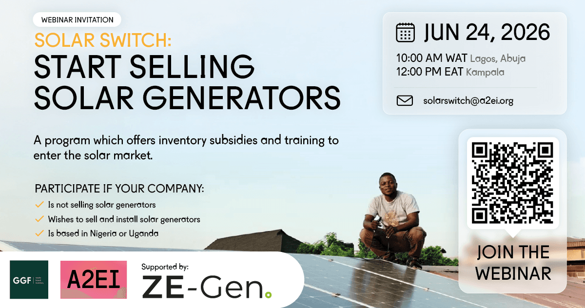 Solar Switch Webinar: Start selling Solar Generators!