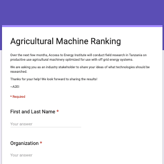 A2EI seeks stakeholder input for agricultural machine ranking