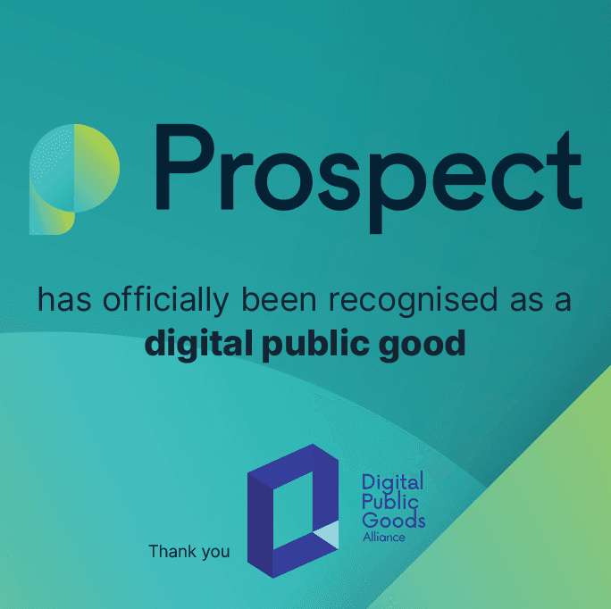 Prospect officially recognised as a digital public good